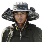 Solar Fan Hat for Camping, Fishing & Hiking | UV Protection Cap - FitZone360