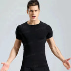 Lonsdale Men's Compression Gym Shirt – Quick-Dry Tight Fit for Fitness & Training - FitZone360