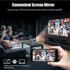 4K Mini Projector | Watch and LEARN From Your Favourite Fighters | 100 inch Screen | HD 1280x720P Android LED Portable Home Cinema - FitZone360