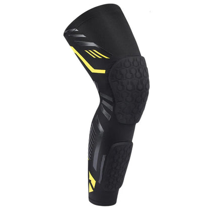 Padded Knee & Shin Compression Sleeve for Muay Thai, MMA & Martial Arts | Impact Protection, Support & Flexibility