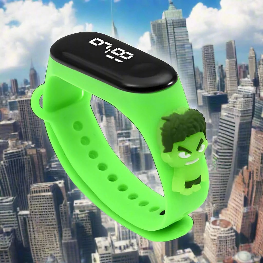 Fashion Mickey & Marvel Superhero Children's LED Sports Watches | Waterproof & Touch Display - FitZone360