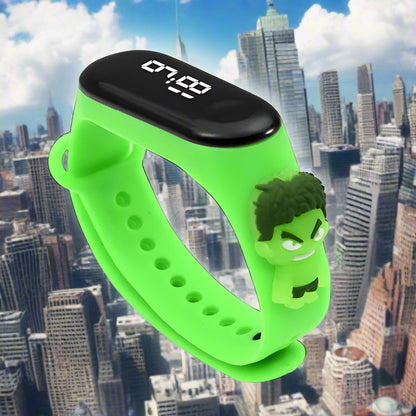 Fashion Mickey & Marvel Superhero Children's LED Sports Watches | Waterproof & Touch Display ⌚✨ - FitZone360