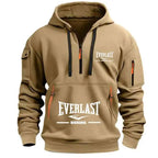 Title: Everlast Boxing Hoodie – Men’s Multi-Pocket Half-Zip Sports Pullover