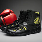Professional Boxing Shoes | Lightweight High-Top Fight Footwear - FitZone360
