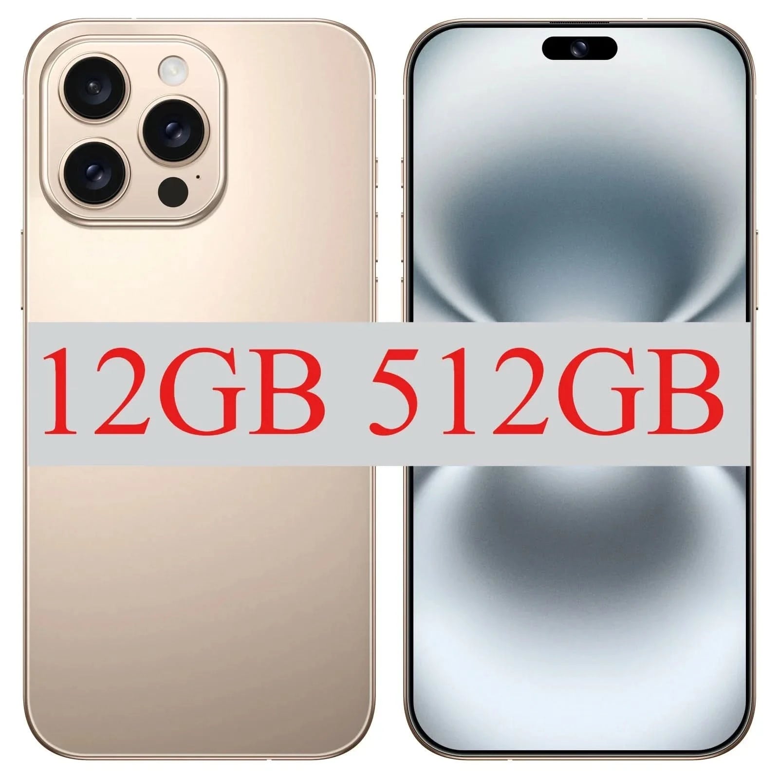 I16 Pro Max 7.3" HD 5G Smartphone – Global Android 14 Mobile Phone with Dual SIM, 8000mAh Battery, Unlocked 4G/5G Cellphone - FitZone360