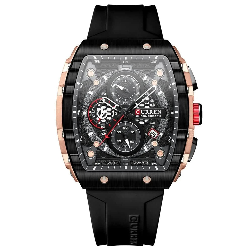 Top Brand Men's Watches | Luxury Square Quartz Wristwatch - FitZone360