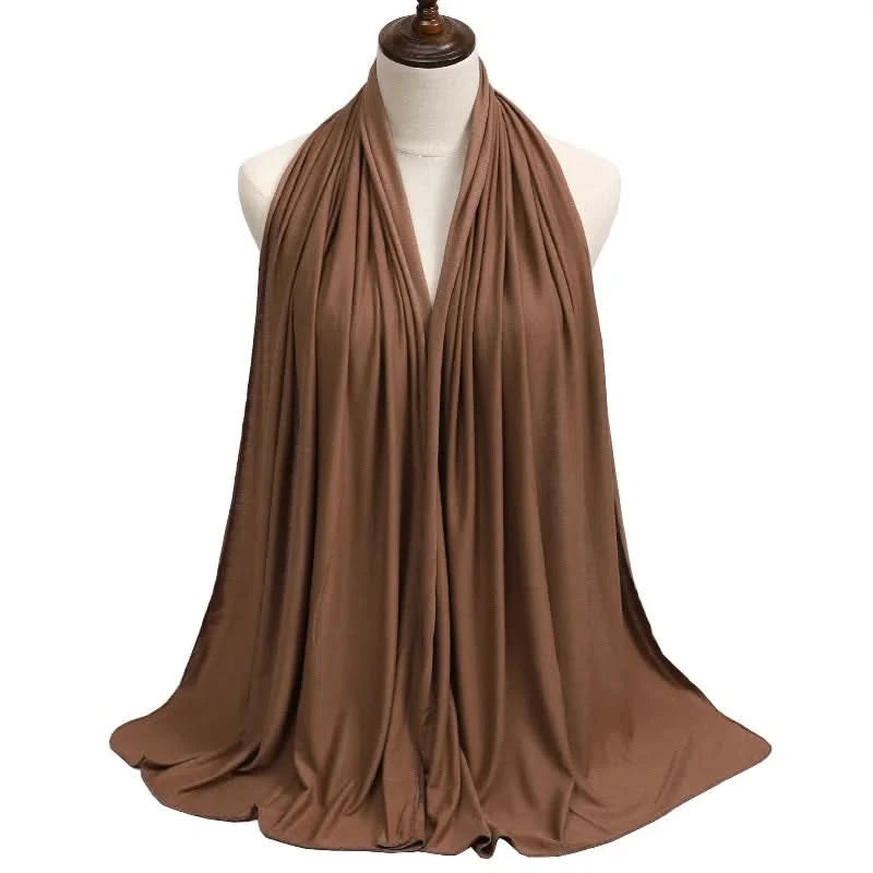 🌙 Soft Modal Cotton Jersey Hijab Scarf – 170x60cm - FitZone360