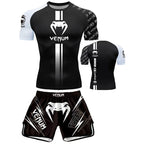 MMA Boxing Muay Thai Shirt & Shorts Set | Quick-Dry Breathable Training Outfit - FitZone360