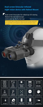 NV8160 1080P Military Digital Infrared Night Vision | Binoculars with Helmet Mount - FitZone360