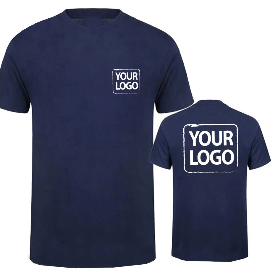 Custom Print Your Own Logo T-Shirt – Personalized Business, Gym & Team Shirt