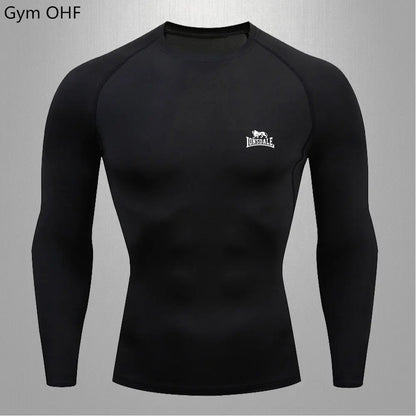 Lonsdale Men's Compression Gym Shirt – Quick-Dry Tight Fit for Fitness & Training - FitZone360