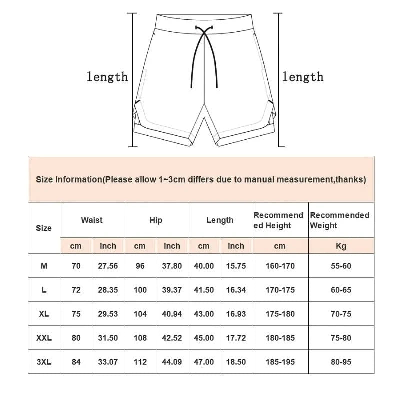 Men's 2-in-1 Camo Gym Running Shorts | Quick Dry, Summer Workout Activewear - FitZone360