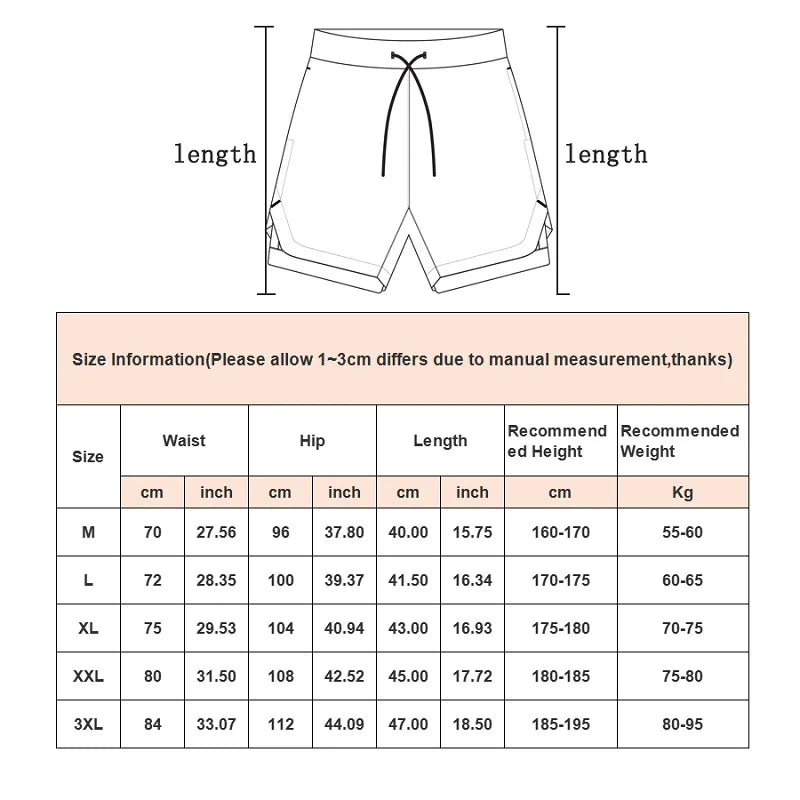 Men's 2-in-1 Camo Gym Running Shorts – Quick Dry, Summer Workout Activewear - FitZone360