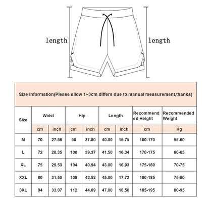 Men's 2-in-1 Camo Gym Running Shorts – Quick Dry, Summer Workout Activewear - FitZone360