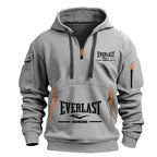 Title: Everlast Boxing Hoodie – Men’s Multi-Pocket Half-Zip Sports Pullover