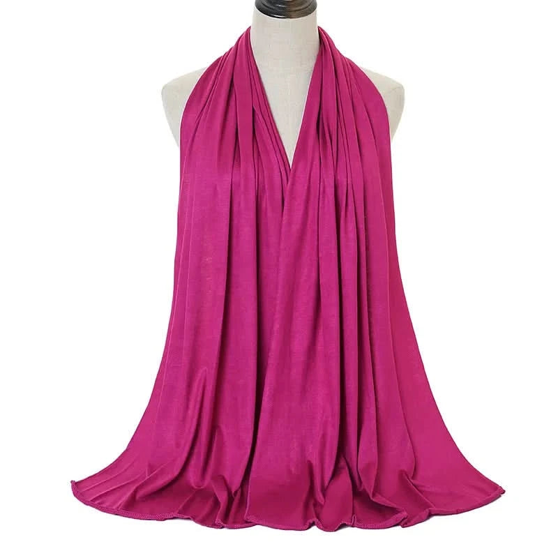 🌙 Soft Modal Cotton Jersey Hijab Scarf – 170x60cm - FitZone360