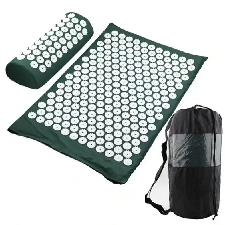 Massage Yoga Mat for Back Pain Relief, Needle Yoga Massage Mat with Acupressure - FitZone360