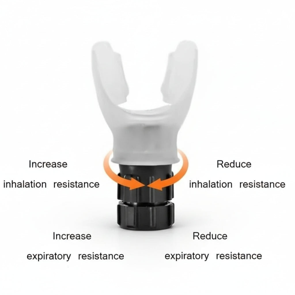Breathing Trainer Exercise Mouthpiece | Improve Lung Capacity & Cardio Fitness - FitZone360