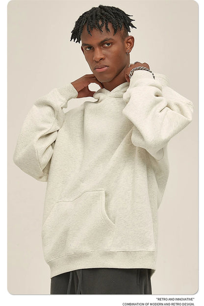 Fleece Hooded Sweatshirt | Unisex Oversized Winter Hoodie Pullover