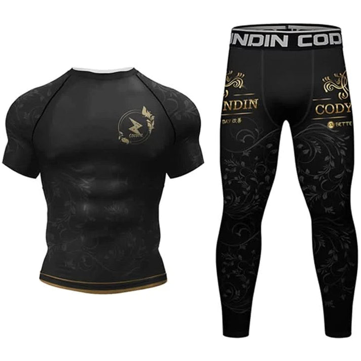 MMA & BJJ Training Set | Rash Guard Tops | Shorts for Jiu Jitsu - FitZone360
