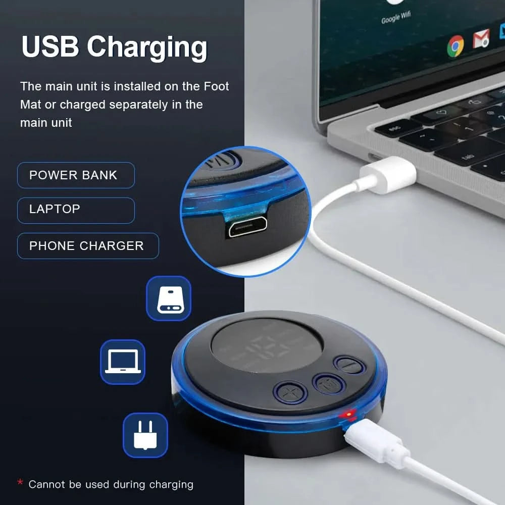 EMS Foot Massager | Feet Stimulation Pain / Swelling Relief - FitZone360