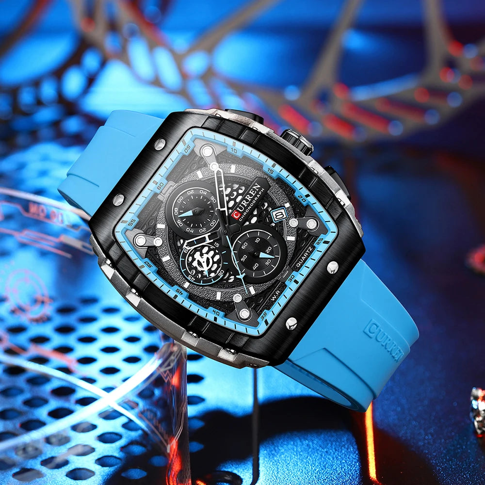 Top Brand Men's Watches | Luxury Square Quartz Wristwatch - FitZone360