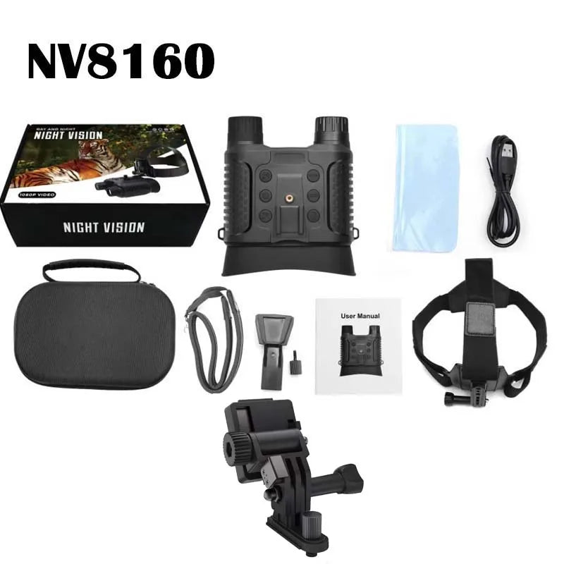 NV8160 1080P Military Digital Infrared Night Vision | Binoculars with Helmet Mount - FitZone360