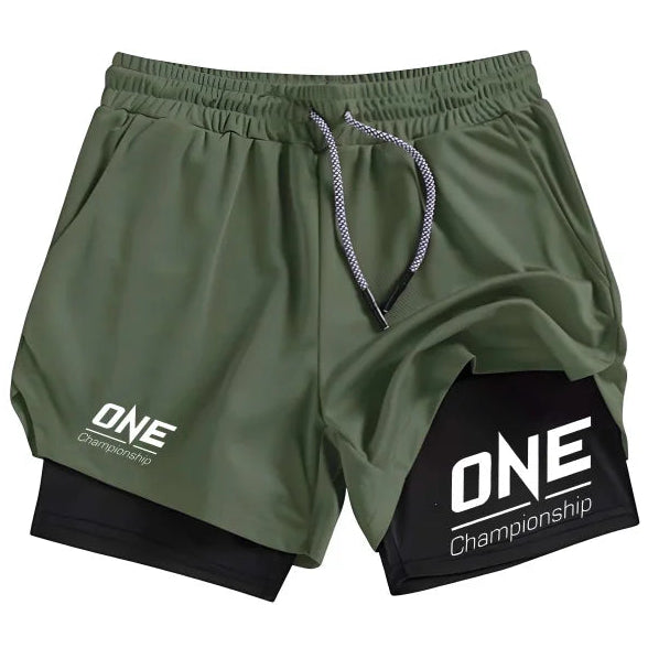One Championship 2 Layer Compression Shorts | MMA Muay Thai Boxing