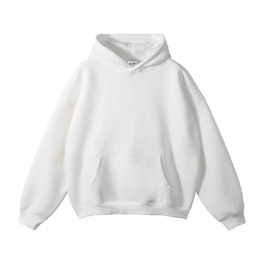 Fleece Hooded Sweatshirt | Unisex Oversized Winter Hoodie Pullover - FitZone360