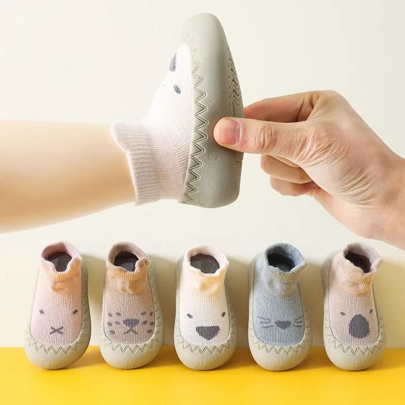 Non-Slip Toddler Shoes with Anti-Drop Soft Soles for Newborns | Soft Cartoon Baby Floor Socks for Spring and Summer – - FitZone360
