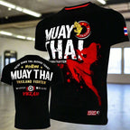 Fashion Muay Thai Sports T-Shirt | Lightweight, Breathable Fitness & Combat Training Tee - FitZone360