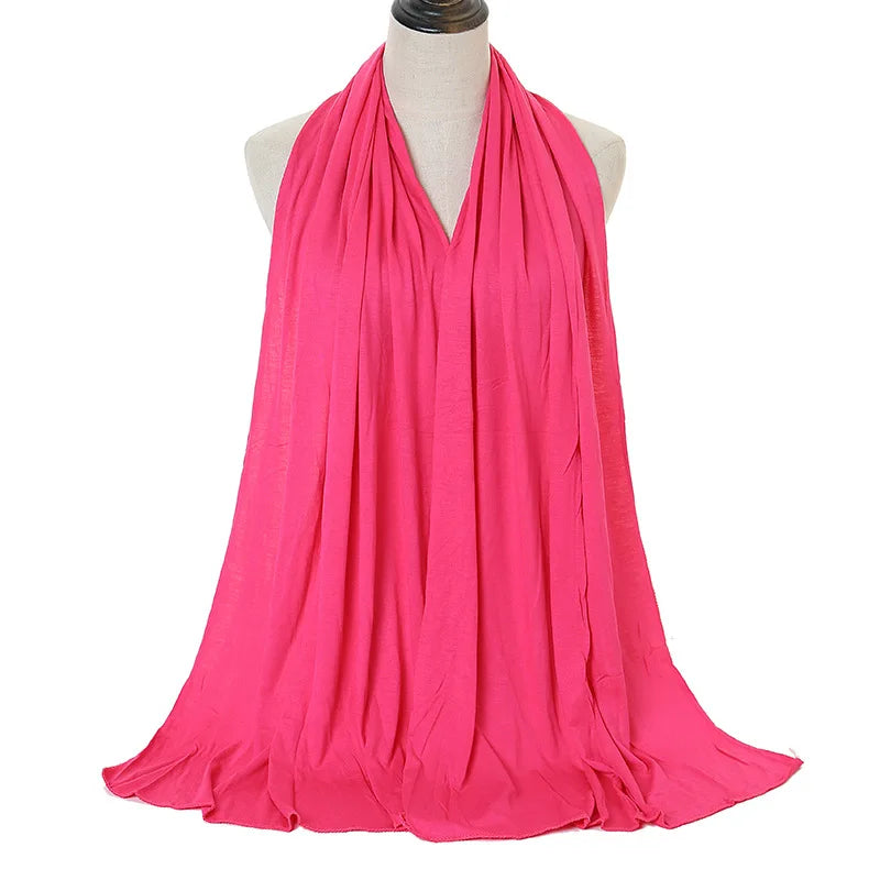 🌙 Soft Modal Cotton Jersey Hijab Scarf – 170x60cm - FitZone360