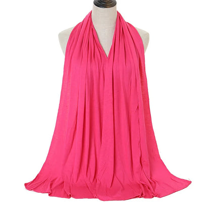 🌙 Soft Modal Cotton Jersey Hijab Scarf – 170x60cm - FitZone360