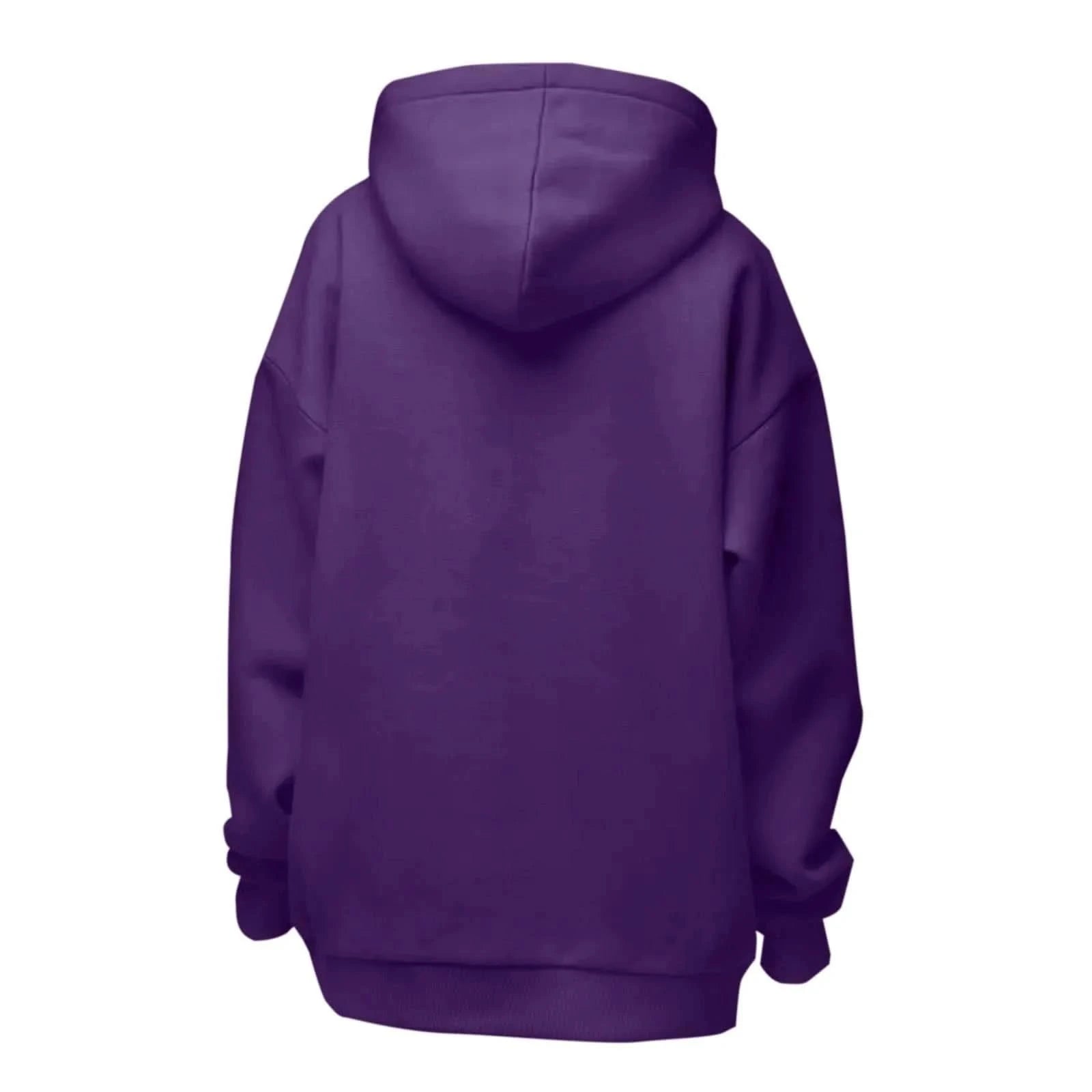 Trendy Solid Color Sports Hoodies | Fleece Sweatshirts for Men & Women | Couple Pullover for Spring & Autumn - FitZone360
