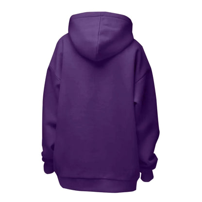 Trendy Solid Color Sports Hoodies | Fleece Sweatshirts for Men & Women | Couple Pullover for Spring & Autumn