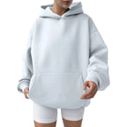 Trendy Solid Color Sports Hoodies | Fleece Sweatshirts for Men & Women | Couple Pullover for Spring & Autumn - FitZone360