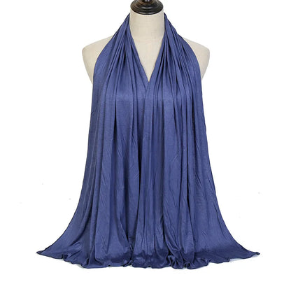 🌙 Soft Modal Cotton Jersey Hijab Scarf – 170x60cm