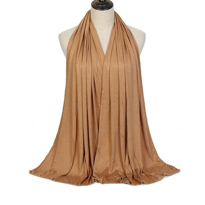 🌙 Soft Modal Cotton Jersey Hijab Scarf – 170x60cm - FitZone360