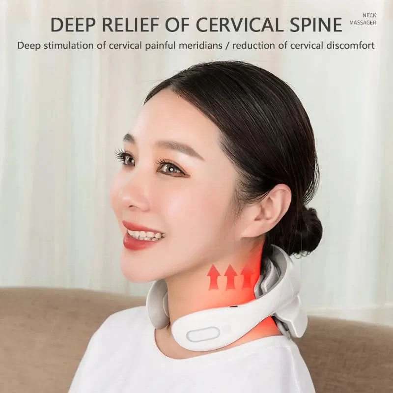 Electric Neck Massager with Magnetic Pulse Therapy - FitZone360