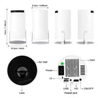 Android 11 P90 MAX Gaming Projector | 19,000+ Retro GAMES | TF Card Support | Wireless Gamepad | Dual WiFi | Portable Home Theater System - FitZone360