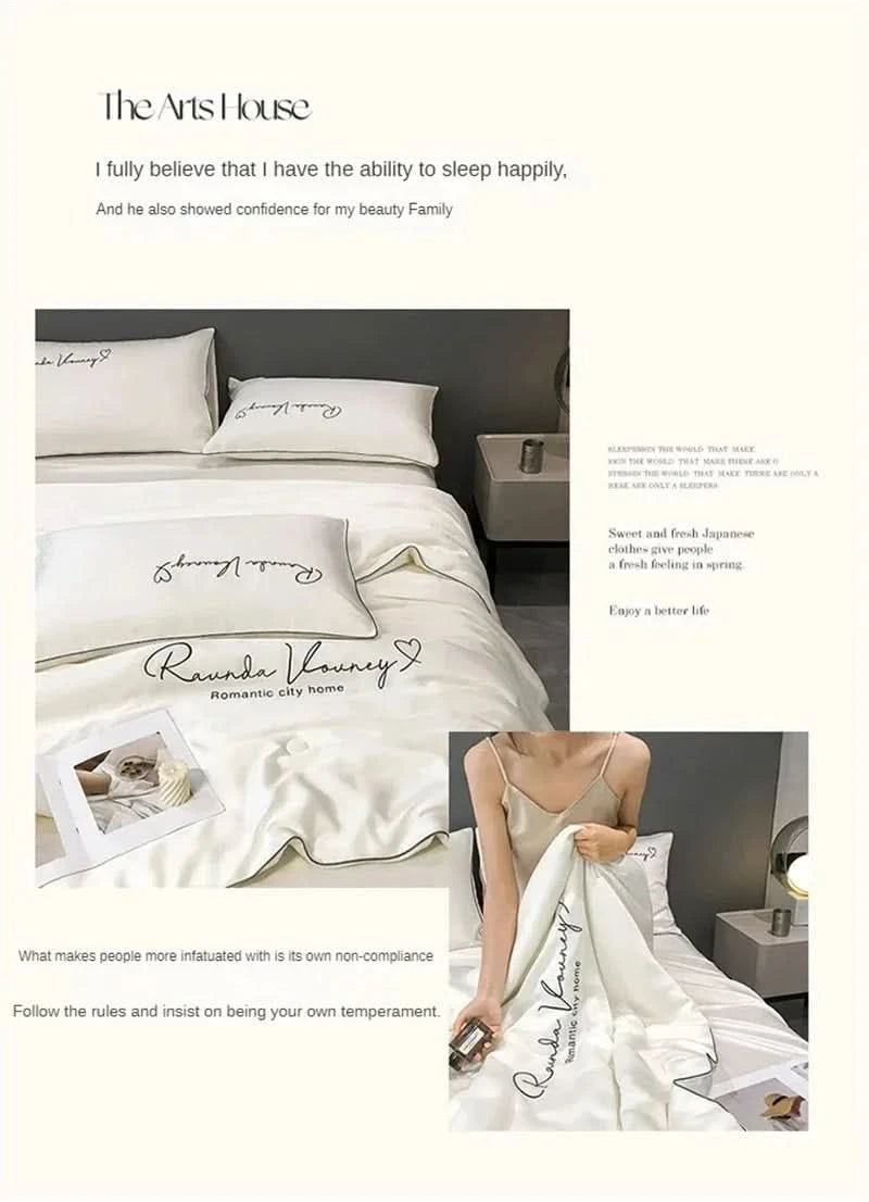 Air Conditioning Blanket | Premium Washable Ice Silk Summer Quilt Set - FitZone360