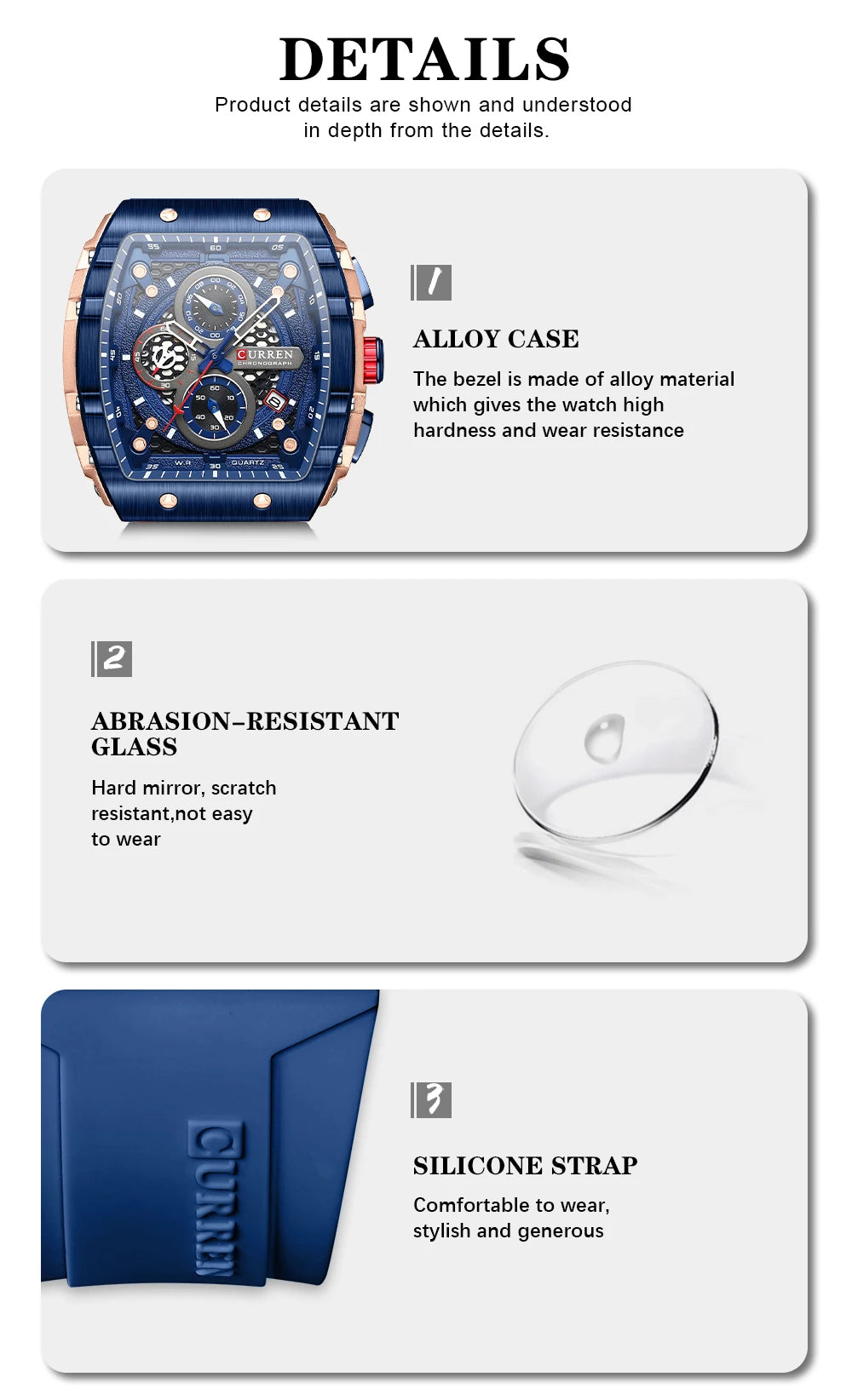 Top Brand Men's Watches | Luxury Square Quartz Wristwatch - FitZone360