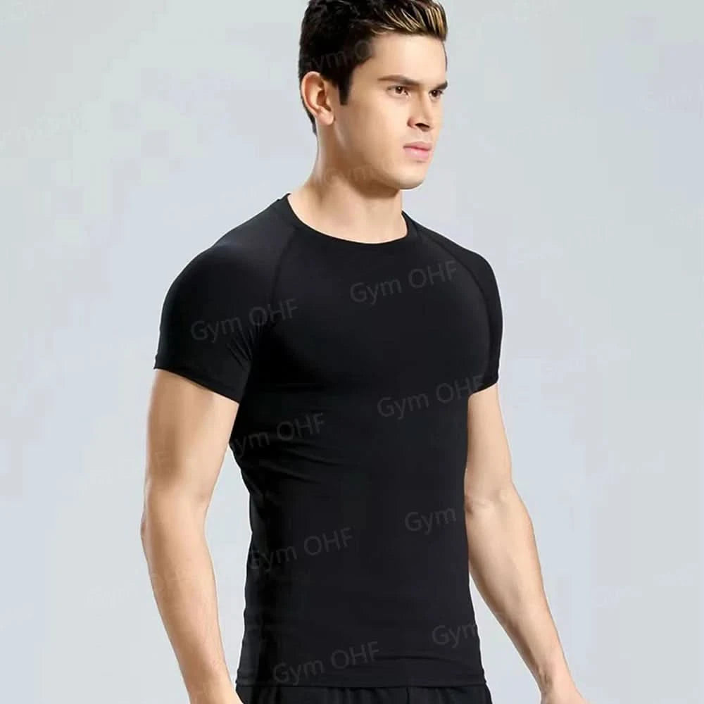 Lonsdale Men's Compression Gym Shirt – Quick-Dry Tight Fit for Fitness & Training - FitZone360