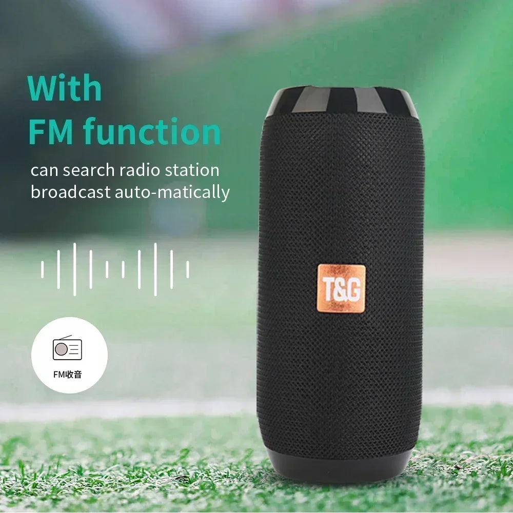 Portable Bluetooth Speaker | Waterproof Outdoor Subwoofer with FM & TF Support - FitZone360