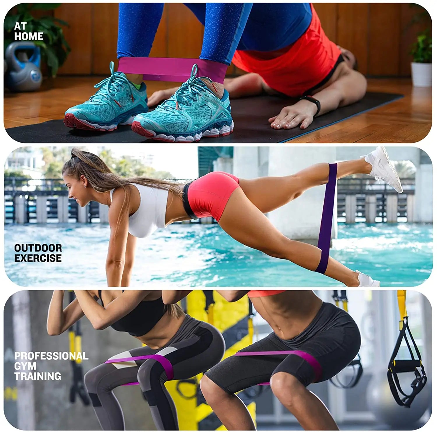 Resistance Bands for Strength Training | Bodybuilding, Workouts, Stretching & Home Gym - FitZone360