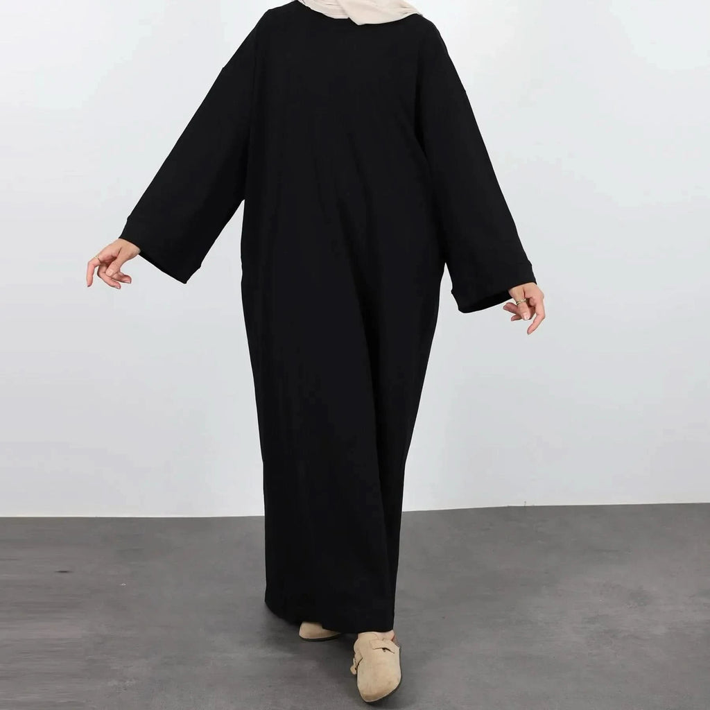 Casual Muslim Abaya Sweatshirt Dress for Women | Modest Daily Wear - FitZone360