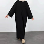Casual Muslim Abaya Sweatshirt Dress for Women | Modest Daily Wear - FitZone360