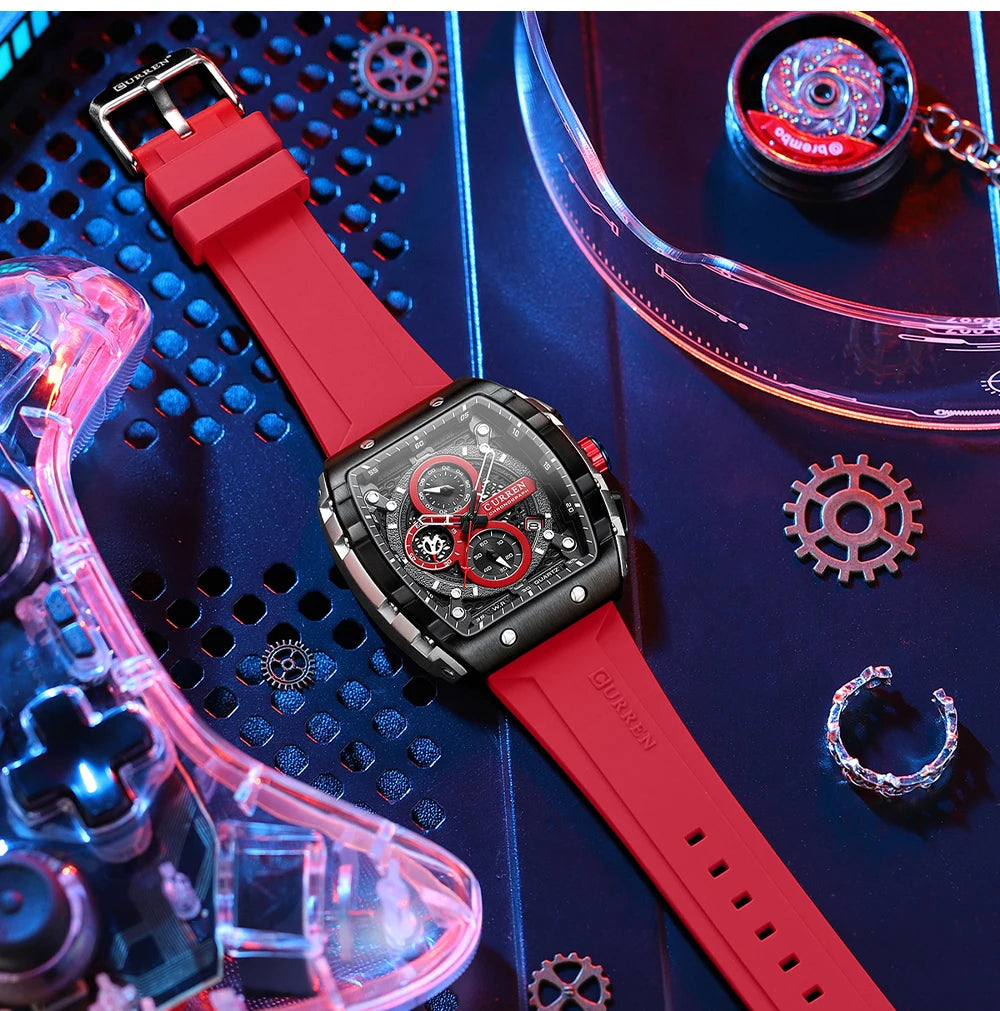 Top Brand Men's Watches | Luxury Square Quartz Wristwatch - FitZone360