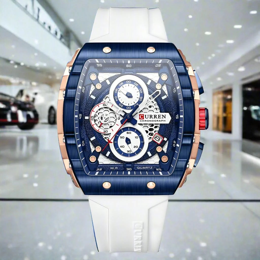 Top Brand Men's Watches | Luxury Square Quartz Wristwatch - FitZone360