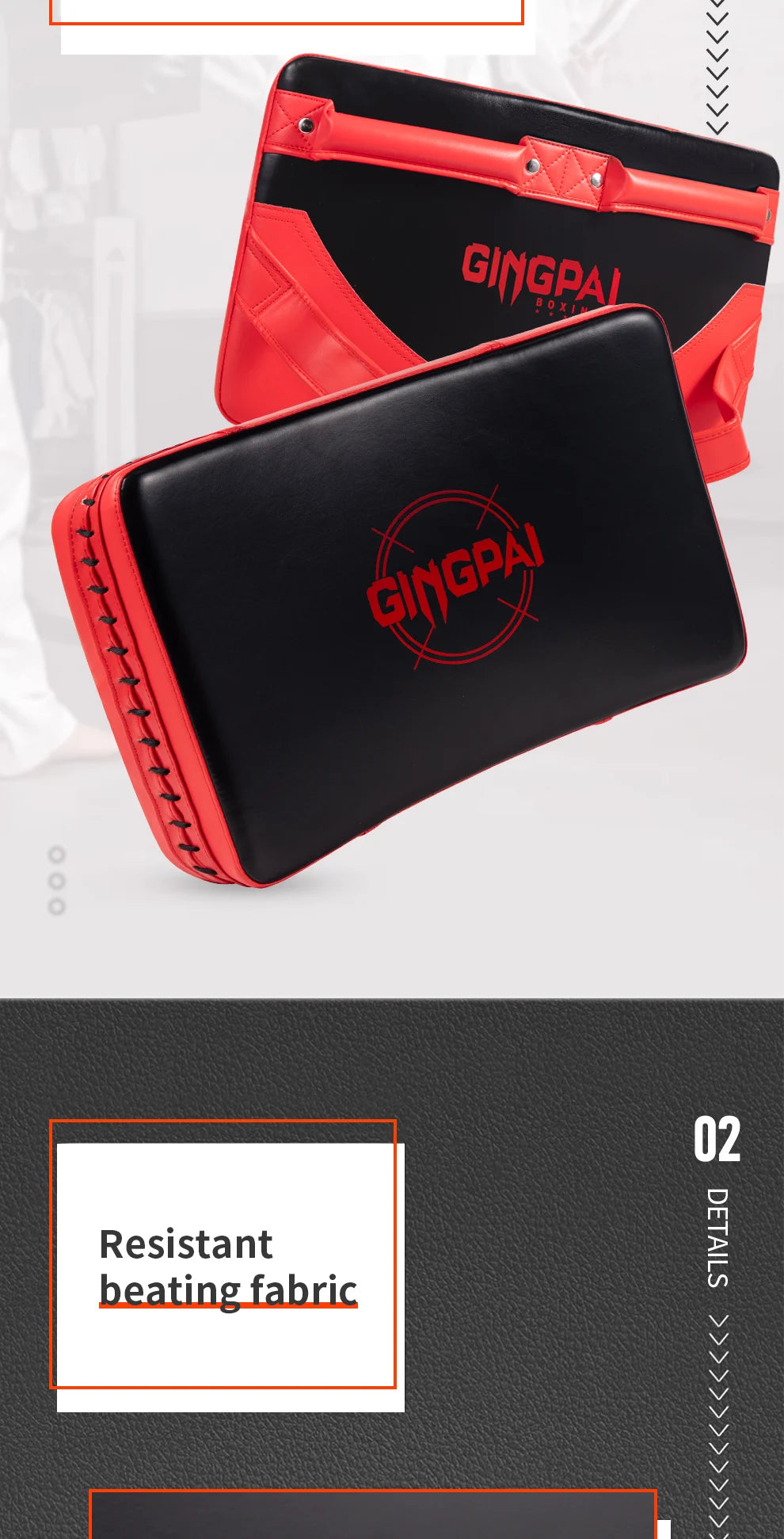 Heavy-Duty Kickboxing & Martial Arts Strike Shield | Kicking Pad for Training - FitZone360